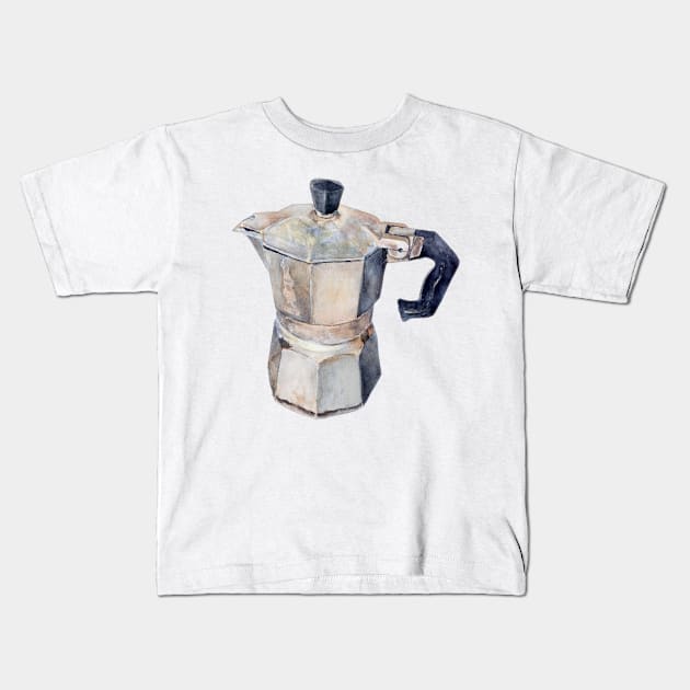 Caffettiera Kids T-Shirt by giovannivescera